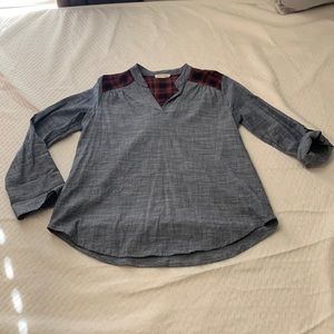 Twenty Second 22nd Plaid Detail Top